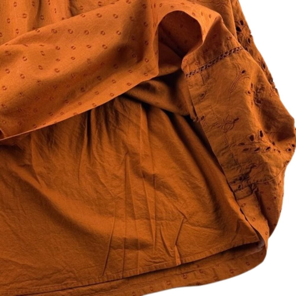 Universal Thread Women’s Size S Orange Boho Dress – Lined, 100% Cotton - Picture 8 of 8